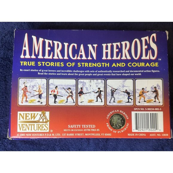 American Heroes Deerfield Massacre Figures Set Ages 4+ With 24-Page Booklet - Picture 2 of 3